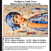 Moderne Klimt-Inspiriert EC5R-Dekoupage Seidenpapier