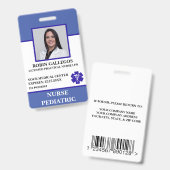 Moderne Klinik für Kinderkrankenhäuser ID Ausweis (Vorder- & Rückseite)