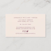 Moderne Koch Baker Hat Bäckerei Visitenkarte (Rückseite)