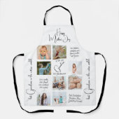 Moderne Koch FotoCollage Beste Oma je Schürze (Vorderseite)