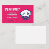 Moderne Koch-Hutstil-Illustration Visitenkarte (Vorne/Hinten)