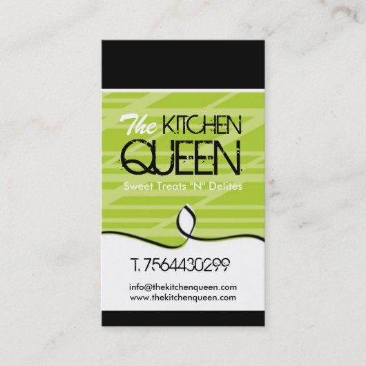 Moderne Kochs-Geschäfts-Karten Visitenkarte (Vorderseite)