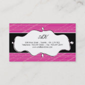 Moderne Kochs-Geschäfts-Karten Visitenkarte (Rückseite)