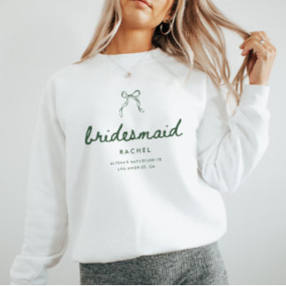 Moderne Koketten Brautjungfer Name Junggesellinnen Sweatshirt