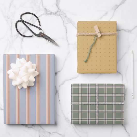 Moderne Kollektion Geschenkpapier Set (Vorderseite)