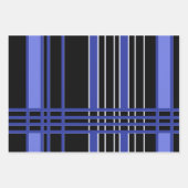 Moderne Kollektion Streifen Geschenkpapier Set (Vorderseite 2)