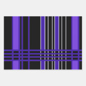 Moderne Kollektion Streifen Geschenkpapier Set (Vorderseite)