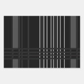 Moderne Kollektion Streifen Geschenkpapier Set (Vorderseite 3)