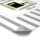 Moderne Kölner Parfümflasche für Männer Personalis Poster (Ecke)