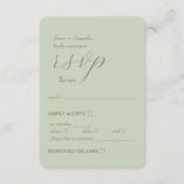 Moderne Kolorblock-Hochzeitssache | Lichtbild RSVP Karte (Vorderseite)