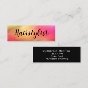 Moderne kompakte Visitenkarten für Friseure Mini Visitenkarte