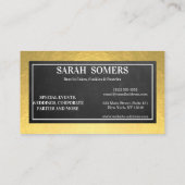 Moderne Konditorei Cupcake Koch Catering Border Visitenkarte (Rückseite)