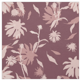Moderne Konfektoren Blumenmuster Lila Stoff