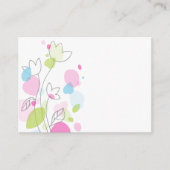 Moderne Konfetti Blume Hochzeitsnacht Begleitkarte (Vorderseite)