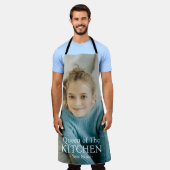 Moderne Königin der Küche Foto Name Schürze (Getragen)