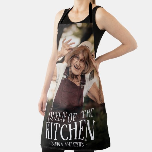 Moderne Königin des Küchen-Fotos | Name Schürze (InSitu)
