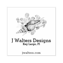 Moderne konische Muschel Gummistempel