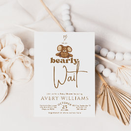 Moderne können wir frühzeitig abwarten Baby Dusche Einladung