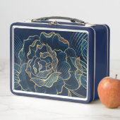 Moderne Kontur der Rose Metall Brotdose (Beispiel)