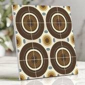 Moderne konzentrische Kreise des Mitteljahrhundert Fliese