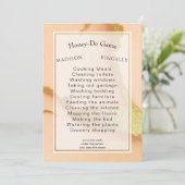 Moderne Korallen Abstrakt 💡 unikale Ölhochzeit Einladung (Stehend Vorderseite)