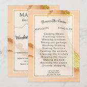 Moderne Korallen Abstrakt 💡 unikale Ölhochzeit Einladung (Vorne/Hinten)