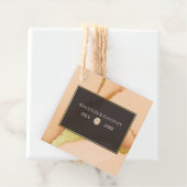 Moderne Korallen Abstrakt 💡 unikale Ölhochzeit Geschenkanhänger (Beispiel)