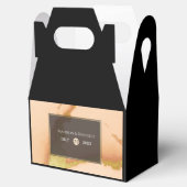 Moderne Korallen Abstrakt 💡 unikale Ölhochzeit Geschenkschachtel (Geöffnet)