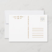 Moderne Korallen Abstrakt 💡 unikale Ölhochzeit Save The Date (Rückseite)