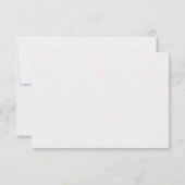 Moderne Korallen-Blumen-Hochzeits-Antwortkarte RSVP Karte (Rückseite)