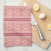 Moderne Korallen gemustert Geschirrtuch (Viertel Falte)