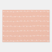 Moderne Korallenfarbe F1B9A3 Geschenkpapier Set (Vorderseite 2)