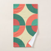 Moderne Korallenminze aus dem Mittelalter Badhandtuch Set (Handtuch)