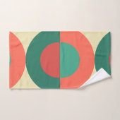 Moderne Korallenminze aus dem Mittelalter Badhandtuch Set (Handtuch)