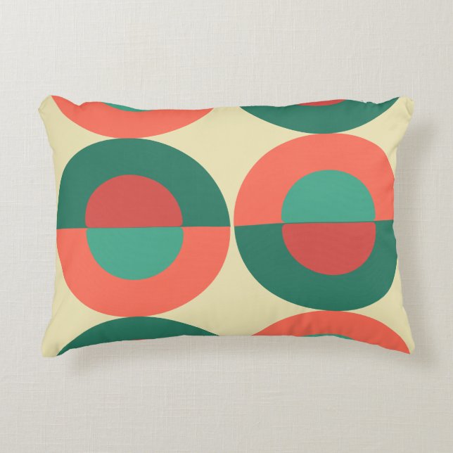 Moderne Korallenminze aus dem Mittelalter Dekokissen (Vorderseite)