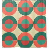 Moderne Korallenminze aus dem Mittelalter Duschvorhang (Vorderseite)