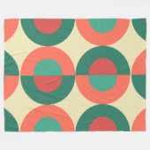 Moderne Korallenminze aus dem Mittelalter Fleecedecke (Vorderseite (Horizontal))