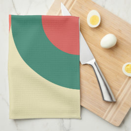 Moderne Korallenminze aus dem Mittelalter Geschirrtuch