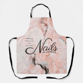 Moderne Korallennadel-Rose nach dem Motto "Name" Schürze (Vorderseite)