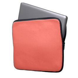 Moderne Korallenrosa Schlicht Solid Color Laptopschutzhülle