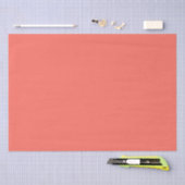 Moderne Korallenrosa Schlicht Solid Color Seidenpapier (Handwerk)