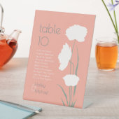 Moderne Korallensitzkarte Sockelschild (In Situ)