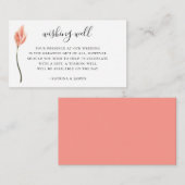 Moderne Korallentropen Hochzeiten wünschen sich gu Begleitkarte (Vorne/Hinten)