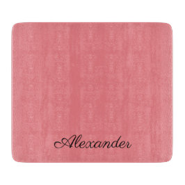 Moderne Korallenvorlage, schwarze Schrift Schneidebrett