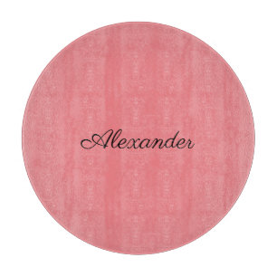 Moderne Korallenvorlage, Schwarzes Script Cutting  Schneidebrett