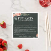 Moderne Korallenwüstenfunde Fakten Serviette (Beispiel)