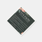 Moderne Korallenwüstenfunde Fakten Serviette (Ecke)