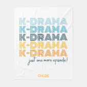 Moderne koreanische Drama-Fleece Fleecedecke (Vorderseite)