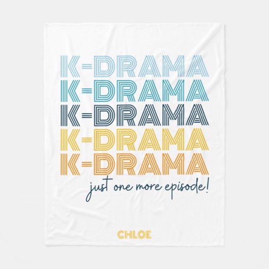 Moderne koreanische Drama-Fleece Fleecedecke (Vorderseite)