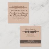 Moderne Körperkonturierung Körpermassage Quadratische Visitenkarte (Vorne/Hinten)